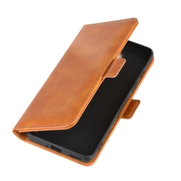 SIDE Peňaženkové puzdro pre OnePlus 8 svetlohnedé