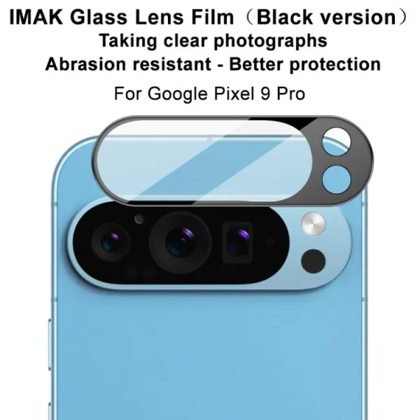 IMAK FULL COVER Sklo pre fotoaparát Google Pixel 9 Pro BLACK