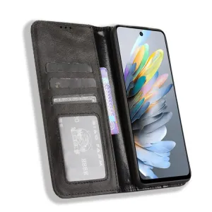 BUSINESS Peňaženkový kryt pre ZTE Blade A75 čierny