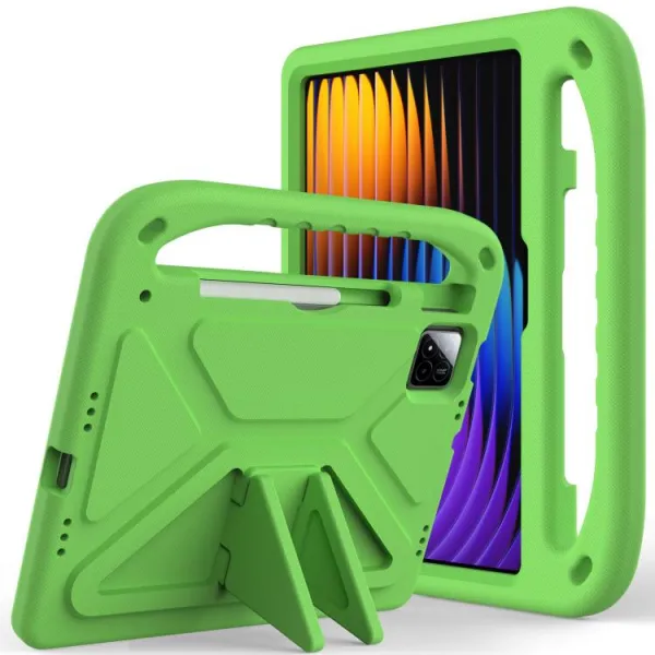 KIDDO Detský obal pre Xiaomi Pad 7 / Pad 7 Pro / Pad 8 / Pad 8 Pro zelený