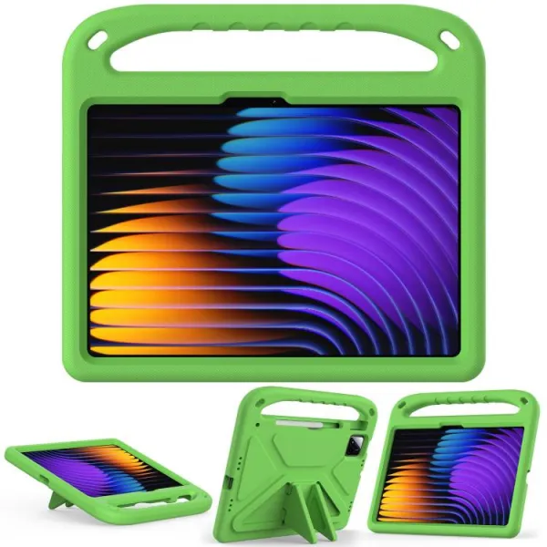 KIDDO Detský obal pre Xiaomi Pad 7 / Pad 7 Pro / Pad 8 / Pad 8 Pro zelený