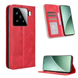 BUSINESS Peňaženkové puzdro pre Xiaomi 15 červené