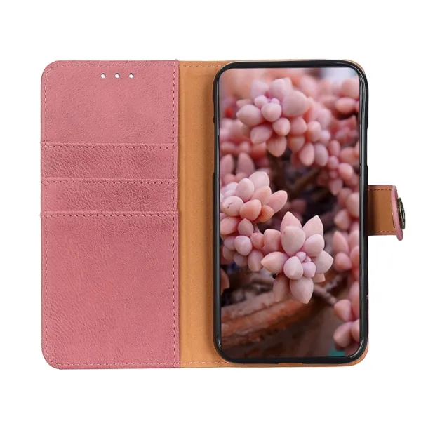 KHAZNEH PIN Zaklápacie puzdro pre Xiaomi Redmi Note 14 Pro ružové