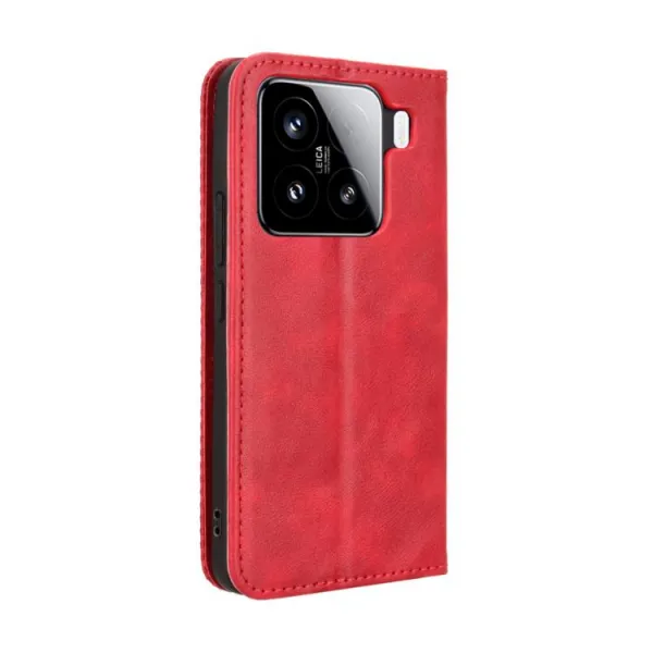 BUSINESS Peňaženkové puzdro pre Xiaomi 15 červené
