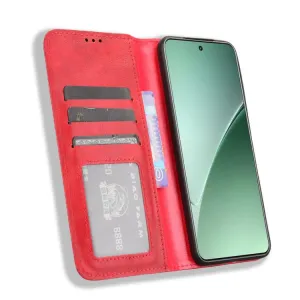 BUSINESS Peňaženkové puzdro pre Xiaomi 15 červené