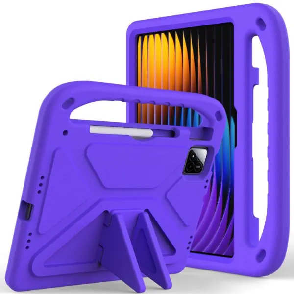 KIDDO Detský obal pre Xiaomi Pad 7 / Pad 7 Pro / Pad 8 / Pad 8 Pro fialový