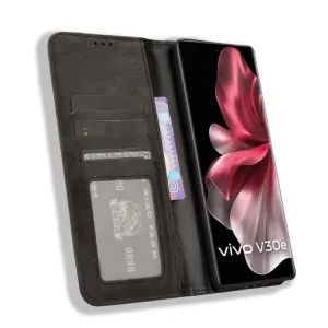 BUSINESS Peňaženkový kryt pre Vivo V40 Lite 5G čierny