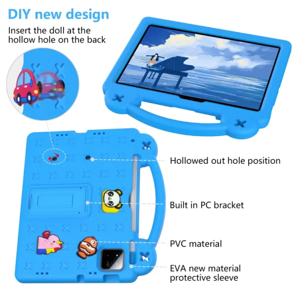 FANY Detský kryt na tablet pre Xiaomi Pad 7 / Pad 7 Pro / Pad 8 / Pad 8 Pro svetlomodrý