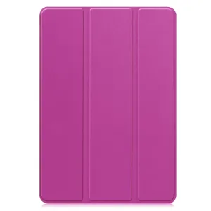 LEATHER Zaklápací kryt pre Xiaomi Pad 7 / Pad 7 Pro / Pad 8 / Pad 8 Pro fialový