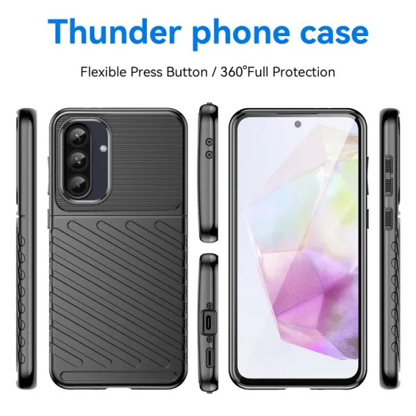 THUNDER Ochranný obal Samsung Galaxy A36 čierny