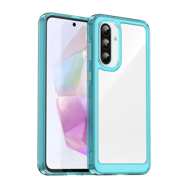 CRYSTAL Ochranný obal pre Samsung Galaxy A56 tyrkysový