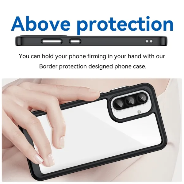 CRYSTAL Ochranný kryt pre Samsung Galaxy A36 čierny