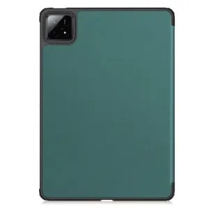 LEATHER Zaklápací kryt pre Xiaomi Pad 7 / Pad 7 Pro / Pad 8 / Pad 8 Pro zelený
