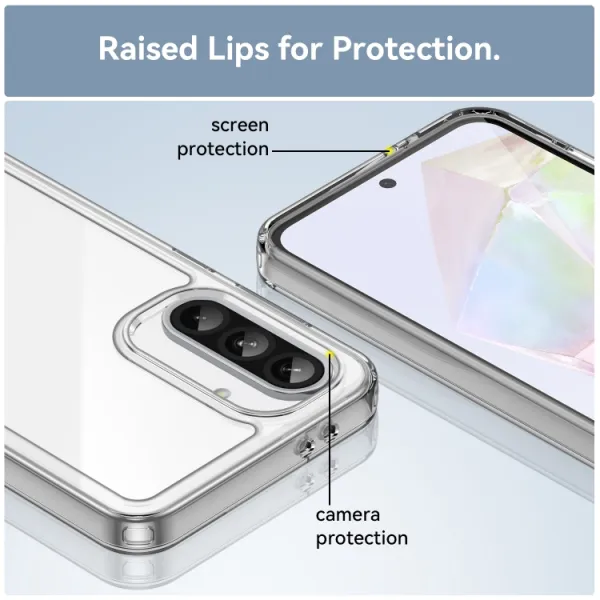 CRYSTAL Ochranný obal pre Samsung Galaxy A56 priehľadný