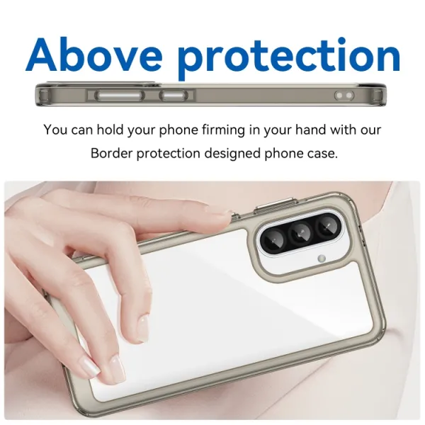 CRYSTAL Ochranný kryt pre Samsung Galaxy A36 šedý