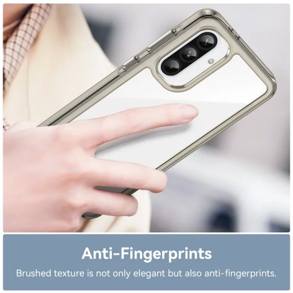 CRYSTAL Ochranný kryt pre Samsung Galaxy A36 šedý