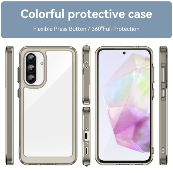 CRYSTAL Ochranný kryt pre Samsung Galaxy A36 šedý