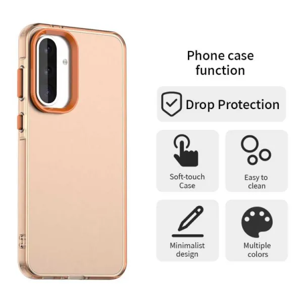 CANDY Ochranný kryt pre Samsung Galaxy A56 oranžový