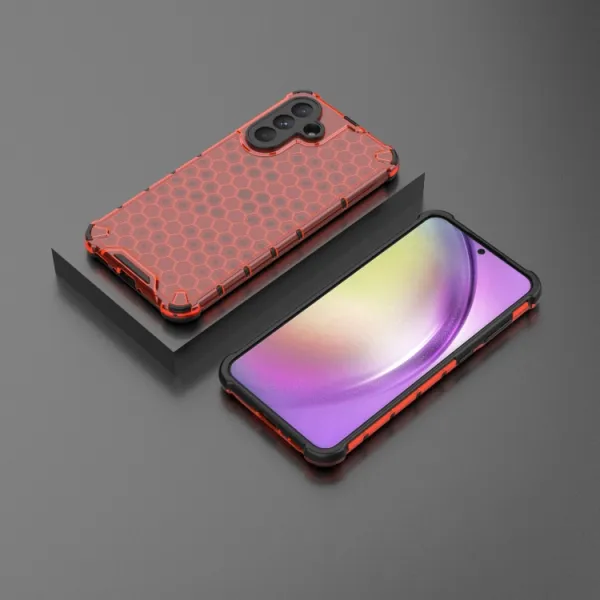 HONEYCOMB Ochranný kryt Samsung Galaxy A36 červený
