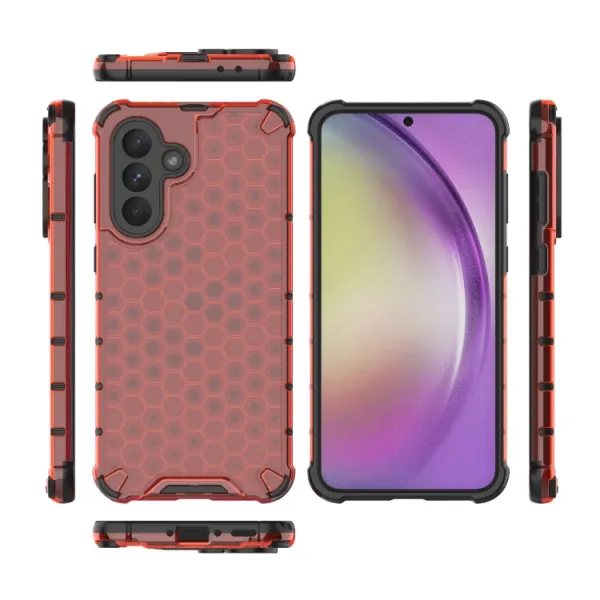 HONEYCOMB Ochranný kryt Samsung Galaxy A36 červený