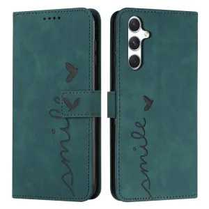 ART SMILE Peňaženkový obal s remienkom pre Samsung Galaxy A56 zelený