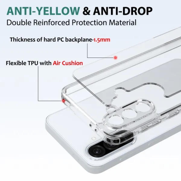 SHOCK Extra odolný kryt Samsung Galaxy A56 priehľadný