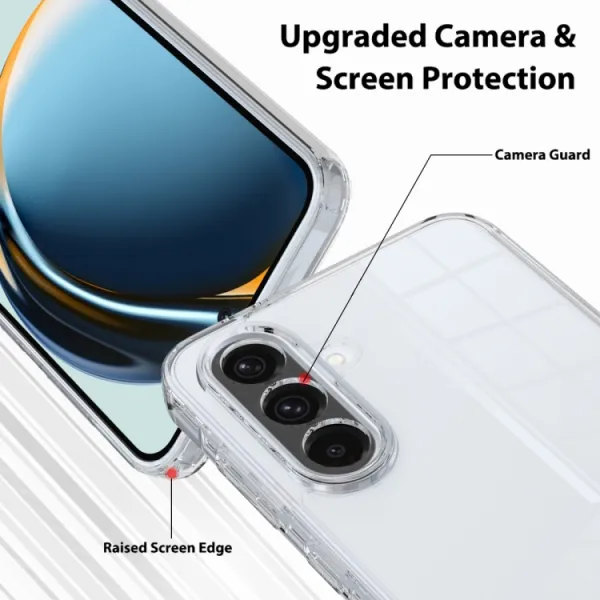 SHOCK Extra odolný kryt Samsung Galaxy A56 priehľadný