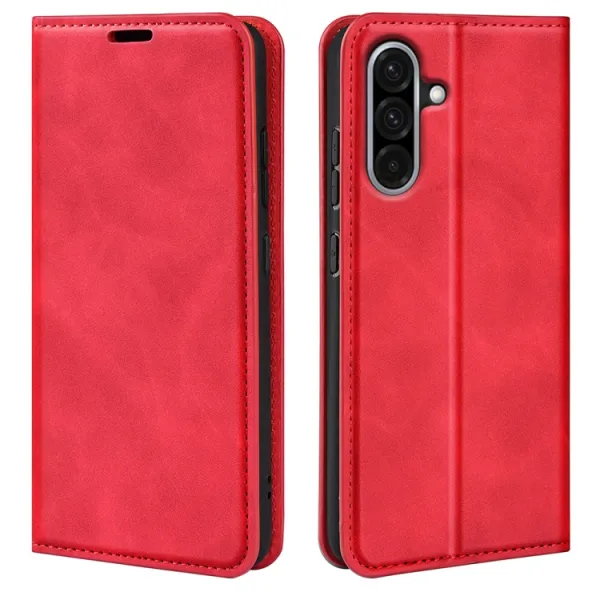 MAGNETIC Zaklápací kryt pre Samsung Galaxy A36 červený
