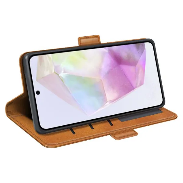 SIDE Peňaženkové puzdro pre Samsung Galaxy A36 svetlohnedý