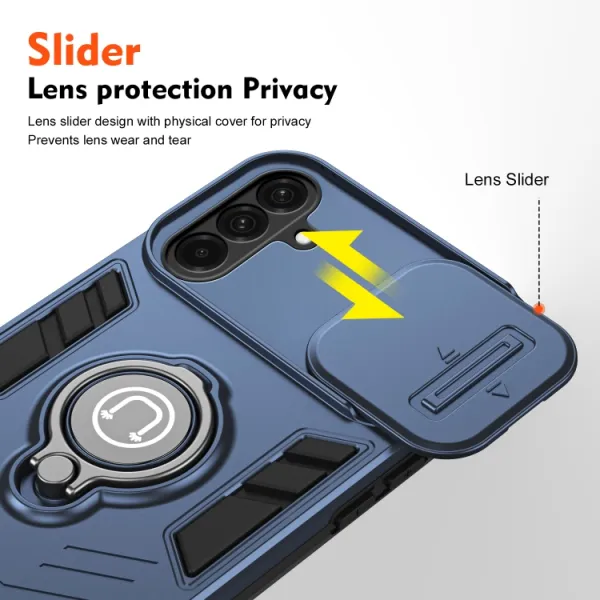 CAMPROTECT Kryt s držiakom pre Samsung Galaxy A56 modrý