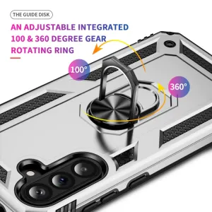 RING Kryt s držiakom pre Samsung Galaxy A36 strieborný