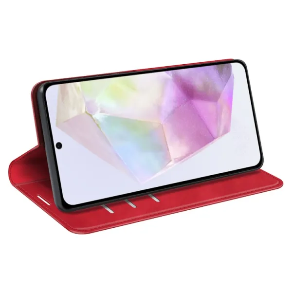 MAGNETIC Zaklápací kryt pre Samsung Galaxy A36 červený