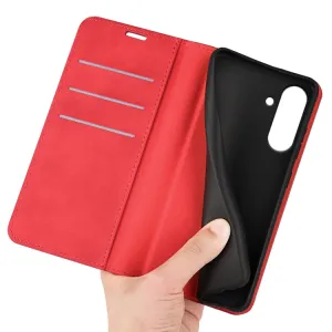 MAGNETIC Zaklápací kryt pre Samsung Galaxy A36 červený