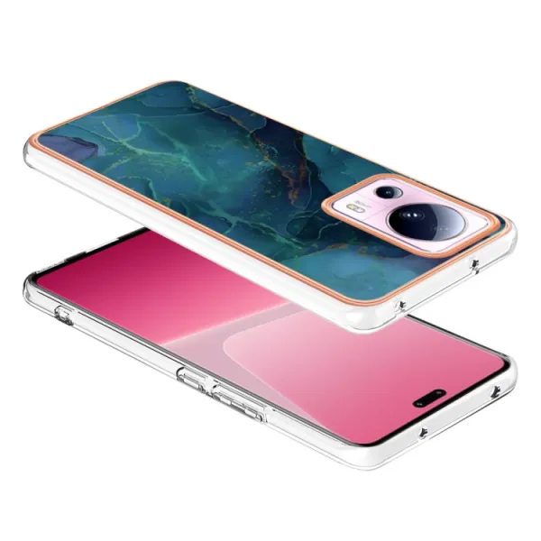IMD MARBLE Ochranný kryt Xiaomi 13 Lite GREEN