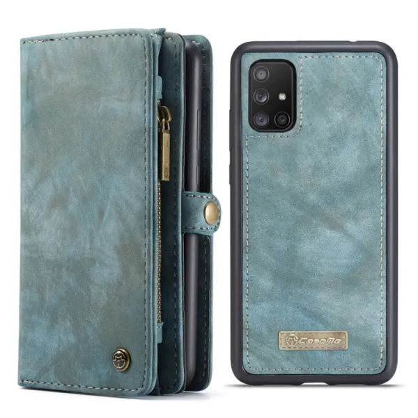 WALLET Ochranný kryt s peňaženkou 2v1 pre Samsung Galaxy A51 modrý