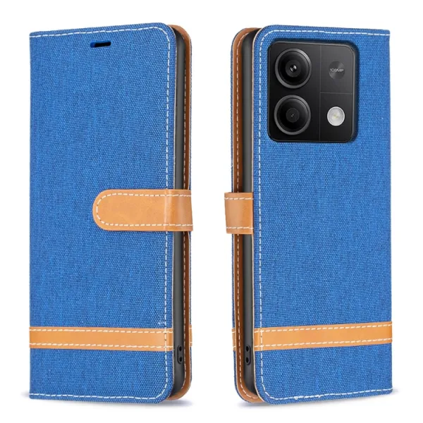 BLOCKY Peňaženkový kryt pre Xiaomi Redmi Note 13 modrý