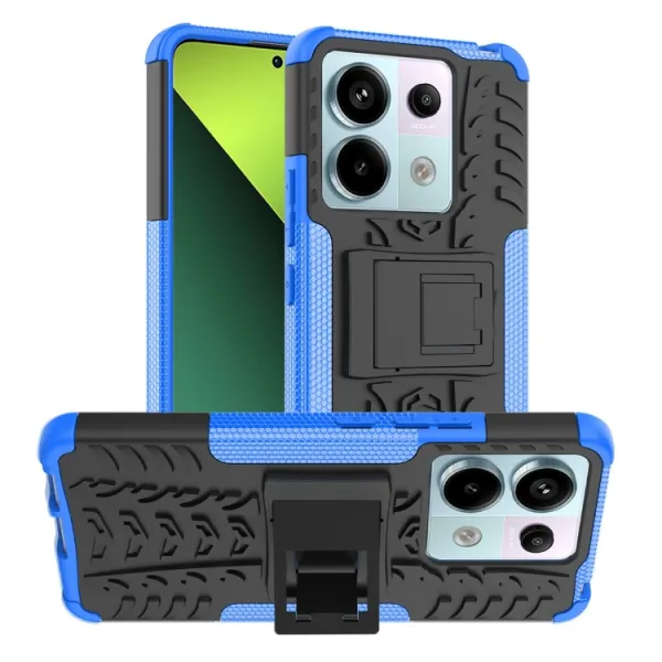 STAND Odolný ochranný kryt pre Xiaomi Redmi Note 13 Pro 5G modrý