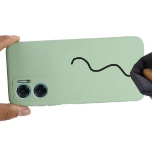 RUBBER Ochranný kryt Xiaomi Redmi 10 5G zelený