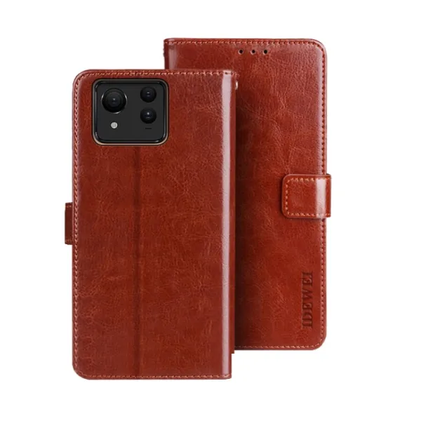 IDEWEI Peňaženkový kryt Asus Zenfone 11 Ultra hnedý