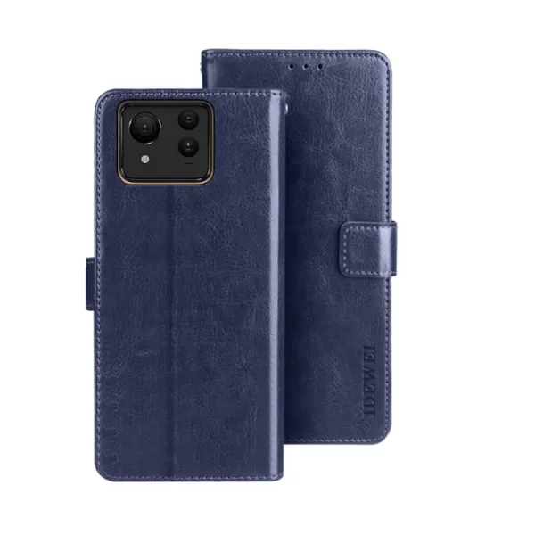 IDEWEI Peňaženkový kryt Asus Zenfone 11 Ultra tmavomodrý