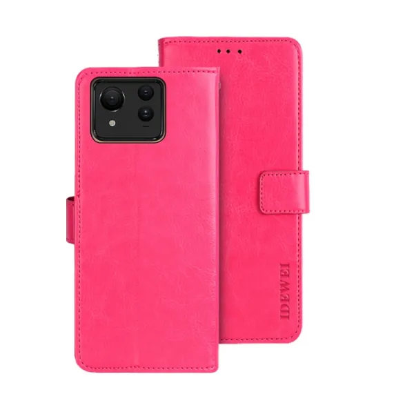 IDEWEI Peňaženkový kryt Asus Zenfone 11 Ultra ružový