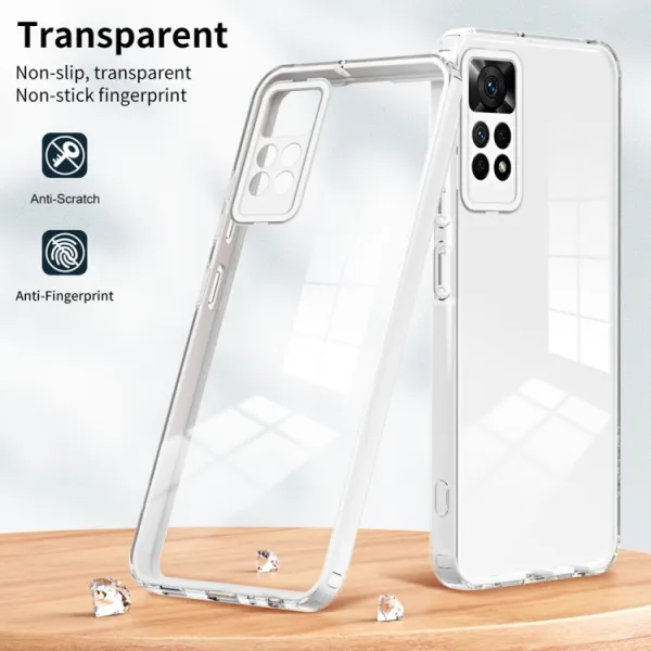 CRYSTAL Ochranný kryt pre Xiaomi Redmi Note 12 Pro biely