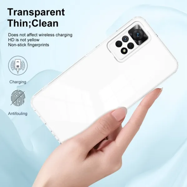 CRYSTAL Ochranný kryt pre Xiaomi Redmi Note 12 Pro biely