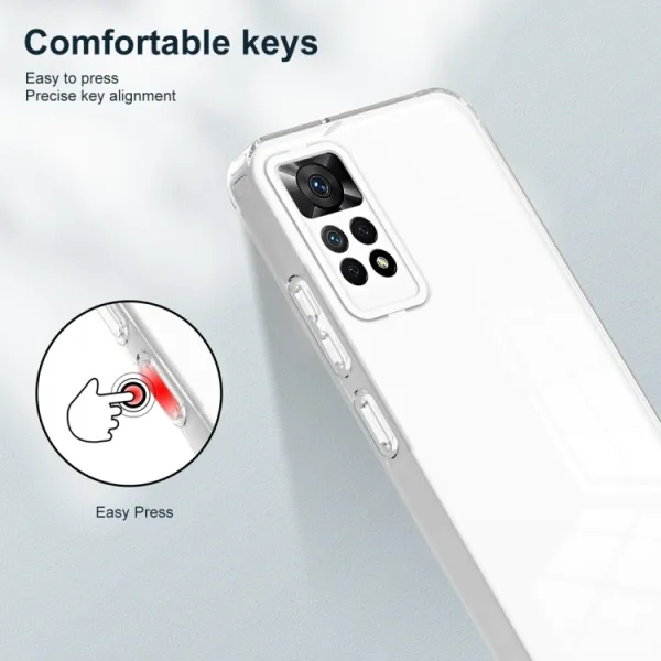 CRYSTAL Ochranný kryt pre Xiaomi Redmi Note 12 Pro biely