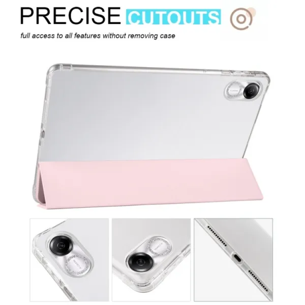 CRYSTAL Zaklápacie puzdro Xiaomi Redmi Pad Pro / Pad Pro 5G svetloružové