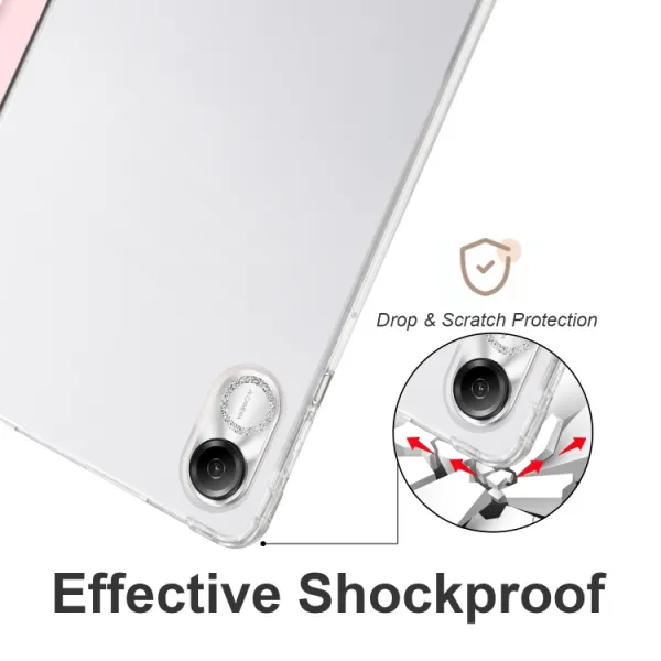 CRYSTAL Zaklápacie puzdro Xiaomi Redmi Pad Pro / Pad Pro 5G svetloružové