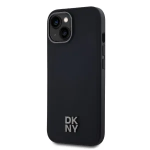 DKNY PU LEATHER Ochranný kryt Apple iPhone 14 čierny