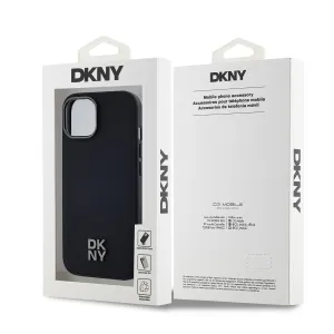 DKNY PU LEATHER Ochranný kryt Apple iPhone 14 čierny