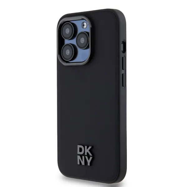 DKNY PU LEATHER Ochranný kryt Apple iPhone 14 Pro Max čierny