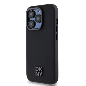 DKNY PU LEATHER Ochranný kryt Apple iPhone 14 Pro Max čierny